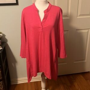 Chico’s V neck tunic with 3/4 sleeves